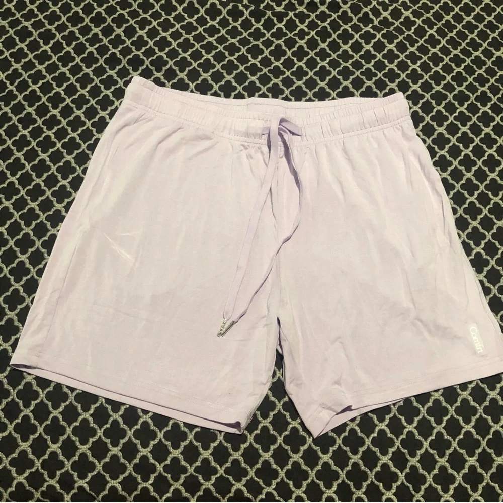 Comfrt Cloud Shorts Lounge Lavender Sz Large Soft Stretch HH5 Drawstring KJHU15